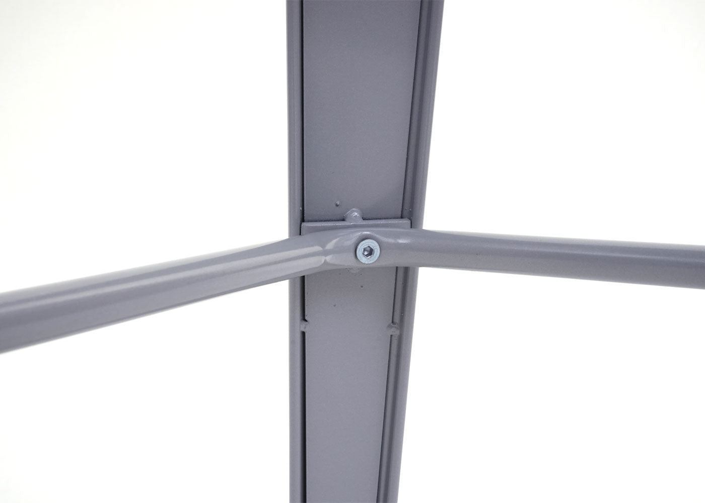 Cosmo Casa - Hoge tafel - Bistro - Metaal & Hout - Grijs - 107×60×60 cm