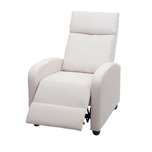 Cosmo Casa - TV-fauteuil - Verstelbaar - Textiel - Crème