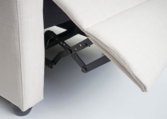 Cosmo Casa - TV-fauteuil - Verstelbaar - Textiel - Crème