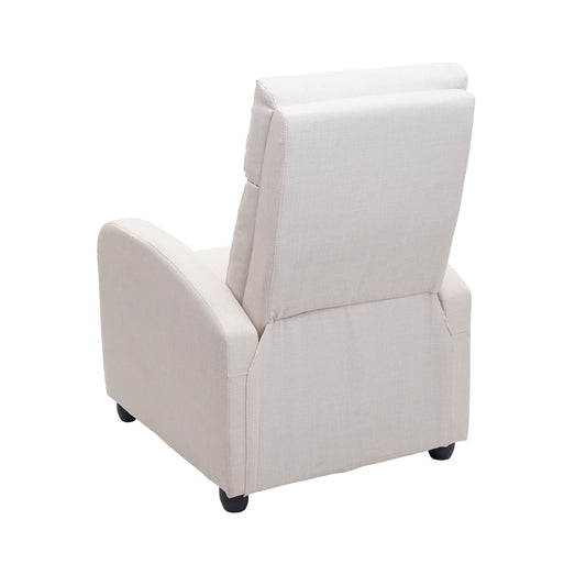 Cosmo Casa - TV-fauteuil - Verstelbaar - Textiel - Crème