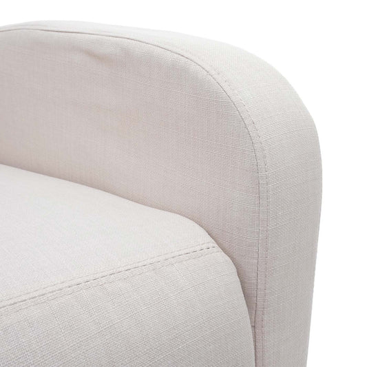 Cosmo Casa - TV-fauteuil - Verstelbaar - Textiel - Crème