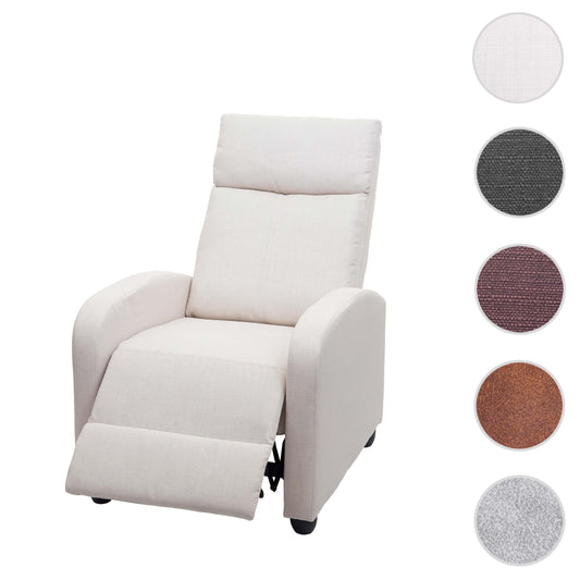Cosmo Casa - TV-fauteuil - Verstelbaar - Textiel - Crème