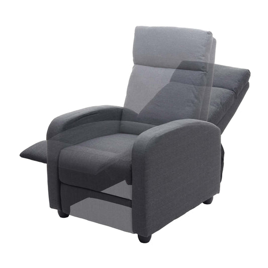 Cosmo Casa - TV-fauteuil - Verstelbaar - Textiel - Lichtgrijs