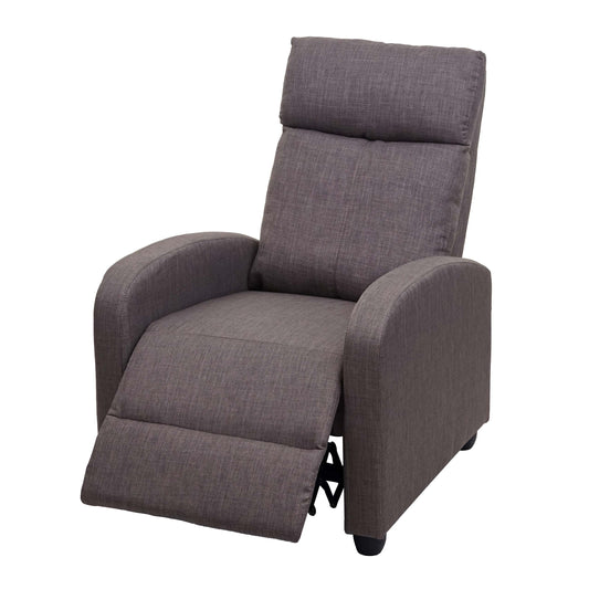 Cosmo Casa - TV-fauteuil - Verstelbaar - Textiel - Grijsbruin