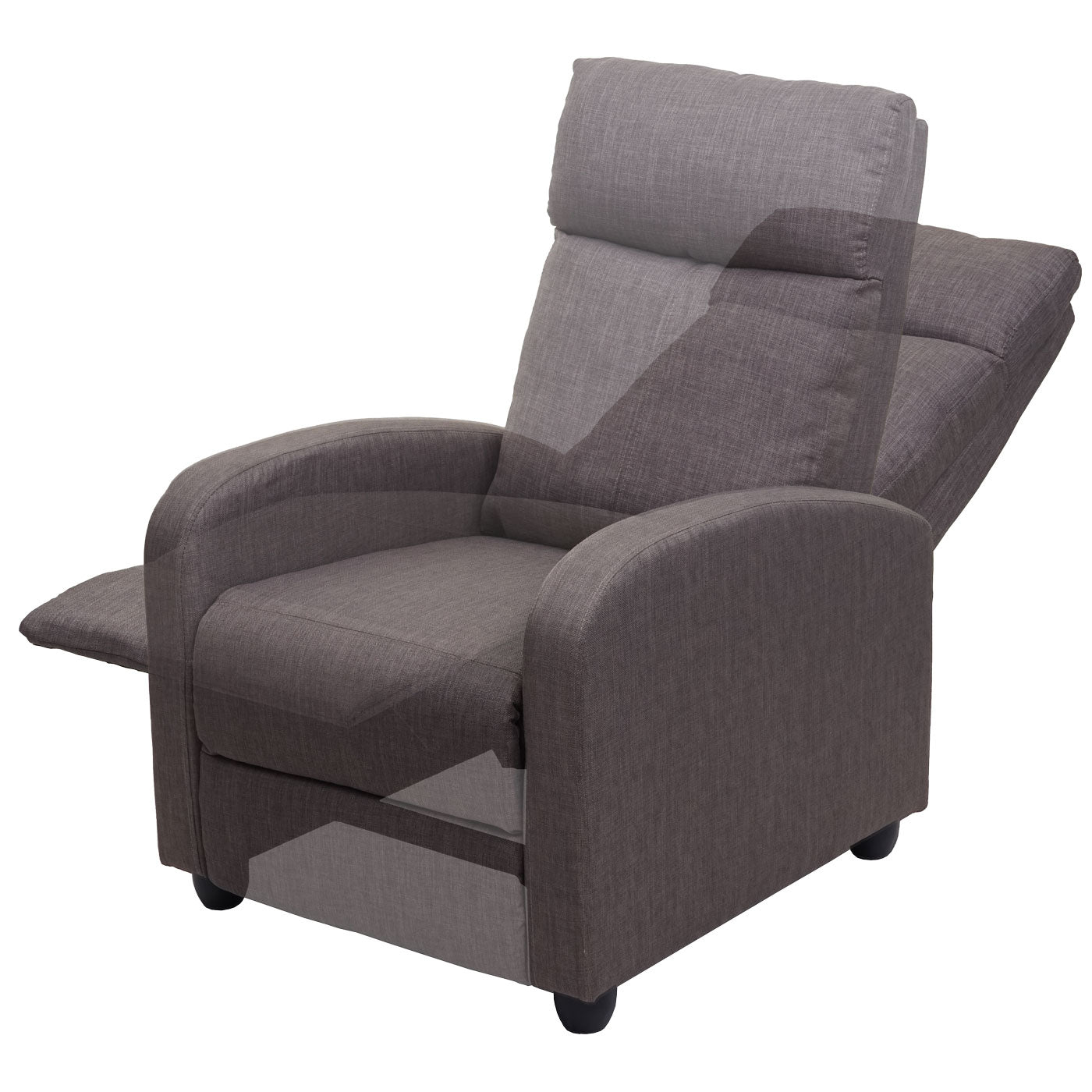 Cosmo Casa - TV-fauteuil - Verstelbaar - Textiel - Grijsbruin