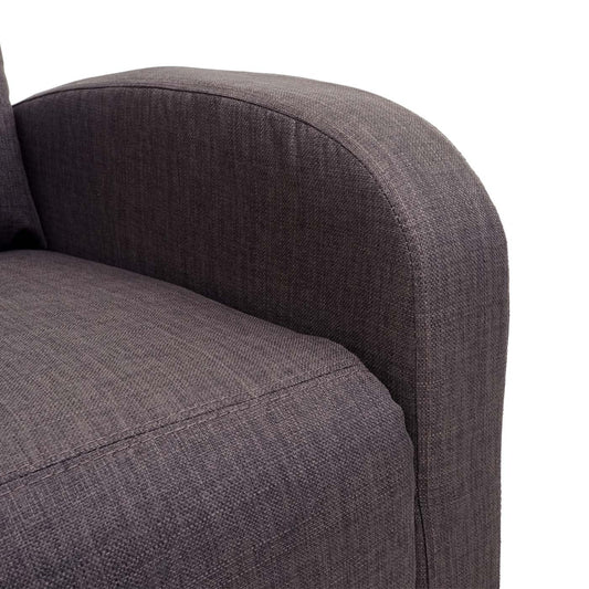 Cosmo Casa - TV-fauteuil - Verstelbaar - Textiel - Grijsbruin