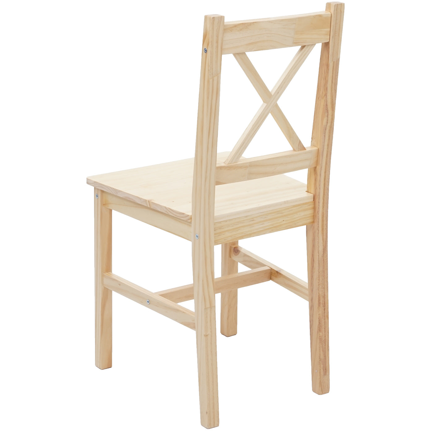 Cosmo Casa - Set van 2 Eetkamerstoelen - Landhuis - Massief hout - Grenen geglazuurd