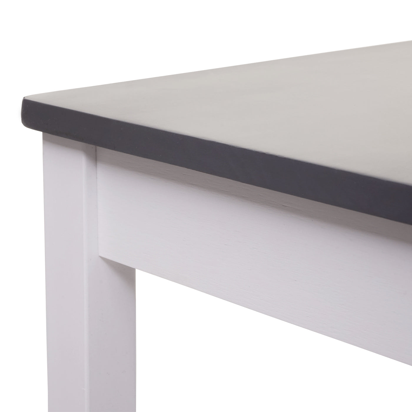 Cosmo Casa - Eetkamerset - Landhuis - Massief hout - Witgrijs - 110 cm