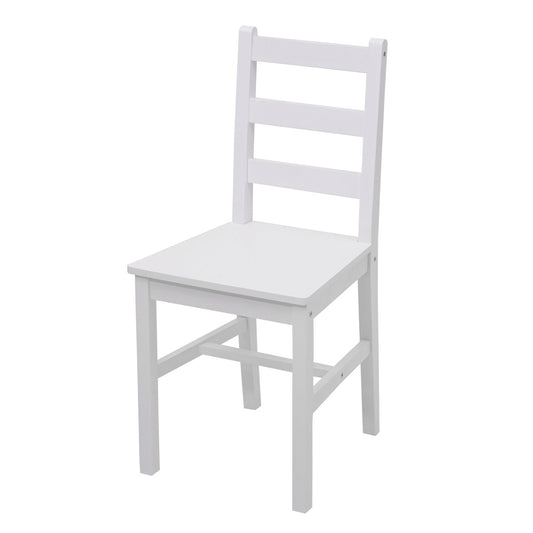 Cosmo Casa - Eetkamerset - Landhuis - Massief hout - Wit - 110 cm