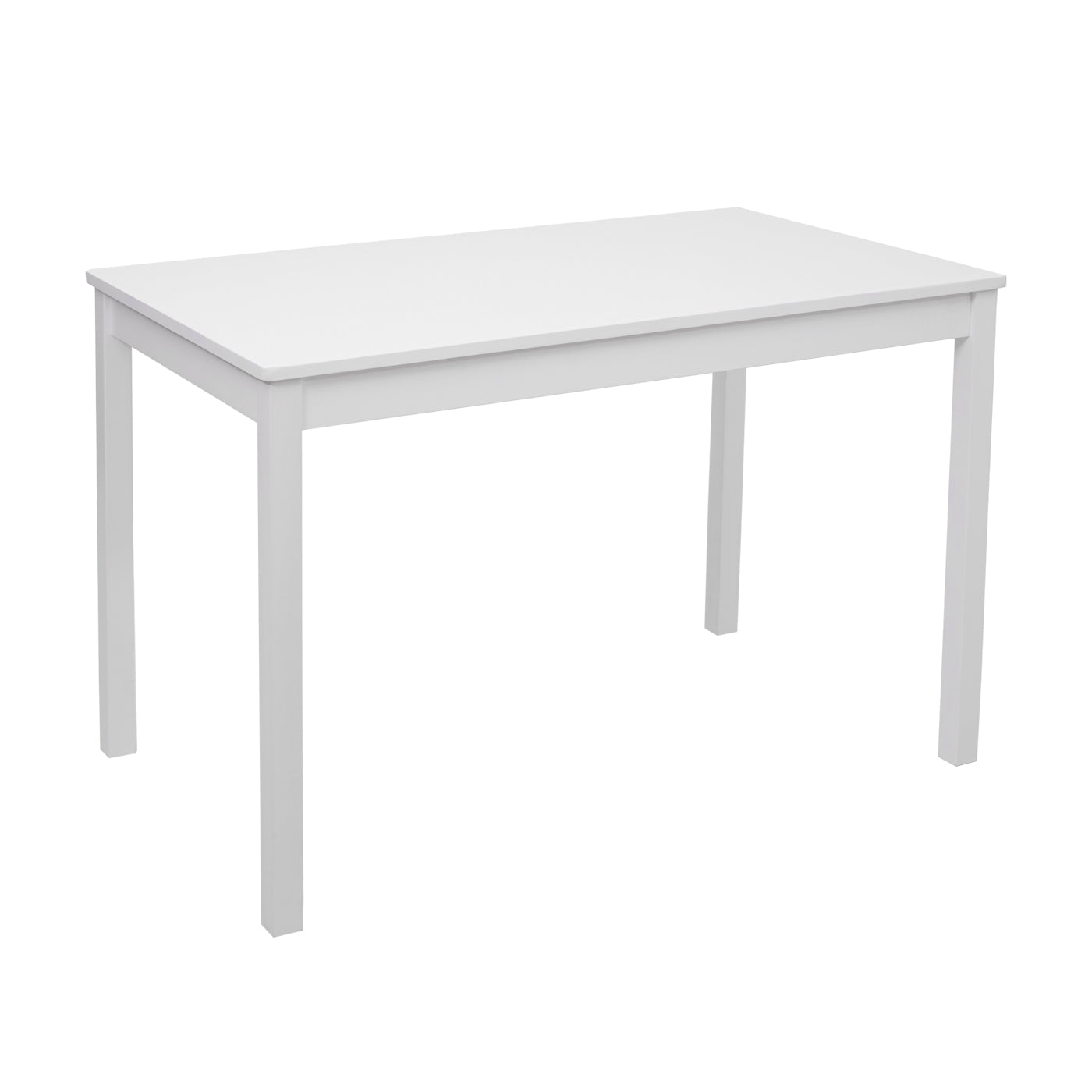 Cosmo Casa - Eetkamerset - Landhuis - Massief hout - Wit - 110 cm