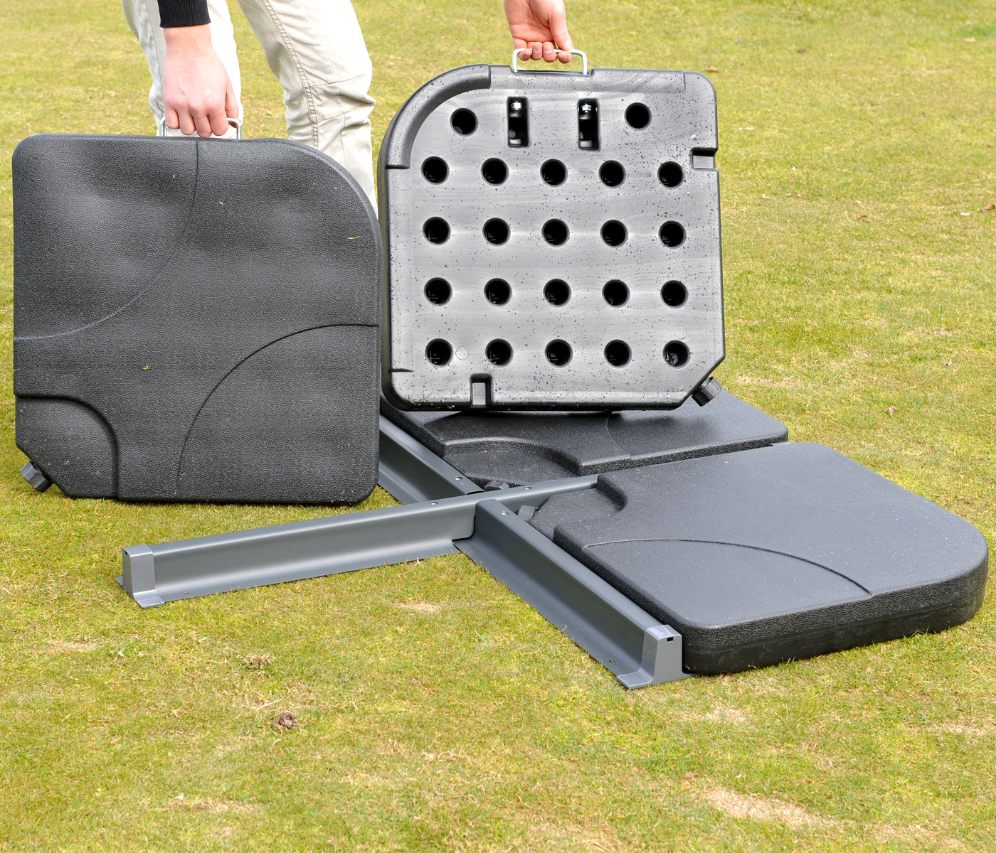 Cosmo Casa - Parasolstandaard - Vulbaar - Metaal - Tot 100 kg