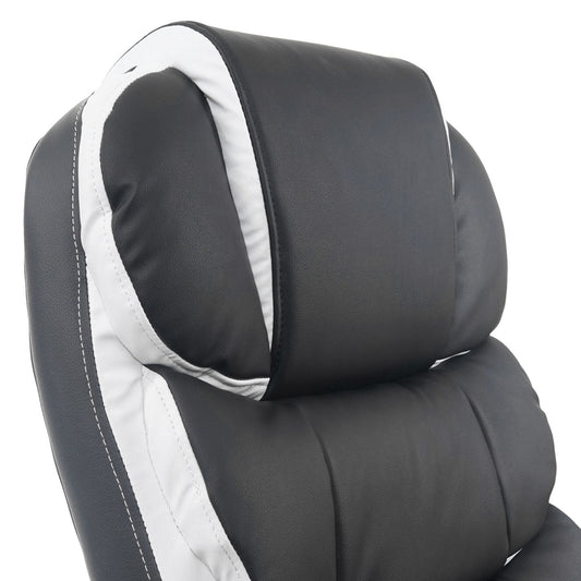 Cosmo Casa - Bureaustoel - Directie - Kunstleer - Zwart