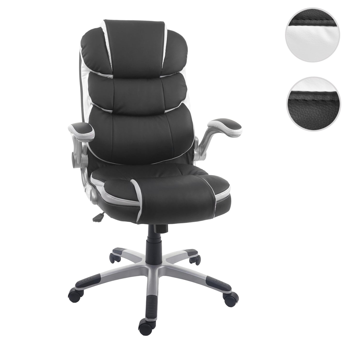 Cosmo Casa - Bureaustoel - Directie - Kunstleer - Zwart