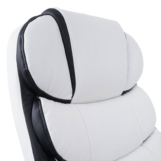 Cosmo Casa - Bureaustoel - Directie - Kunstleer - Wit