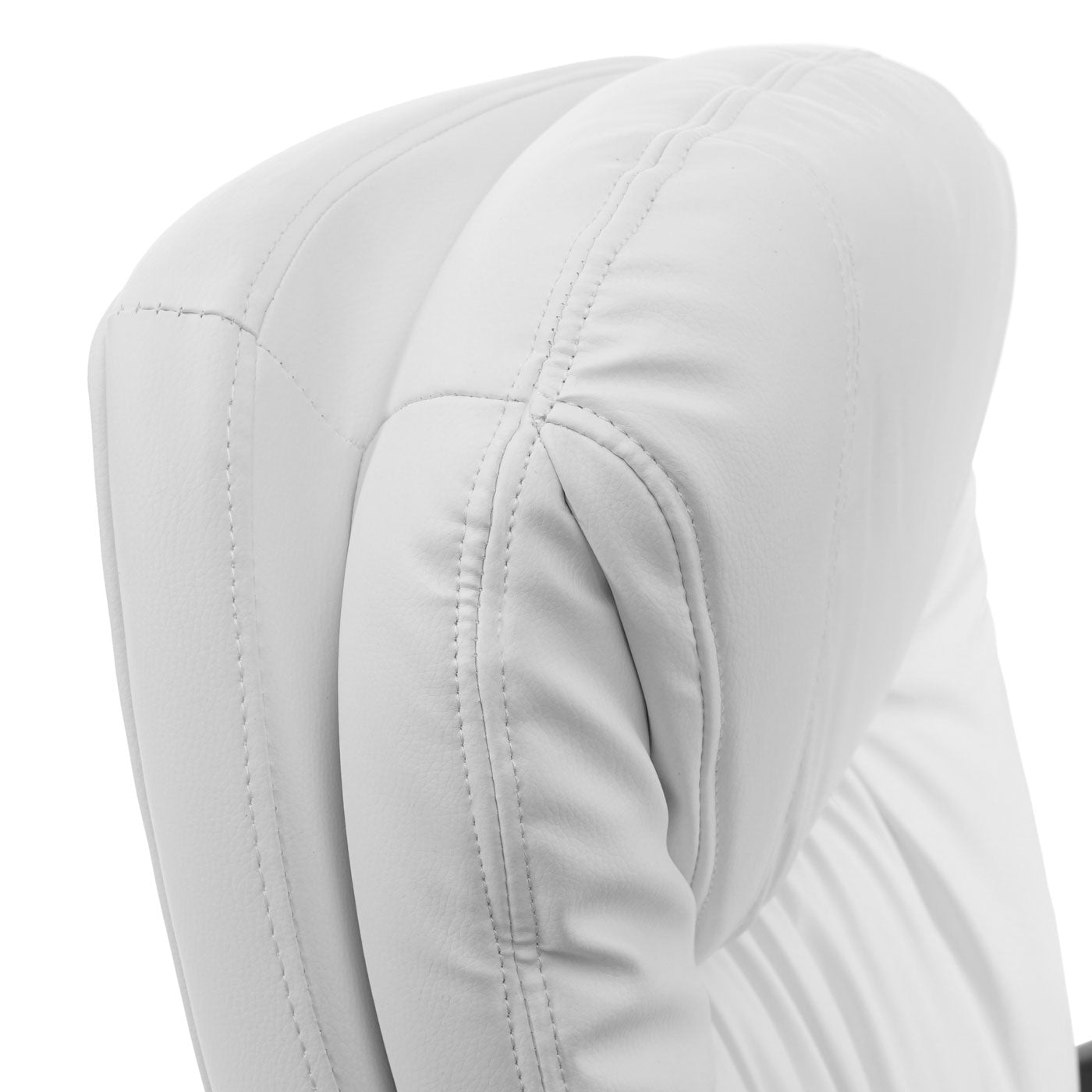 Cosmo Casa - Bureaustoel - Verende kern - Kunstleer - Wit