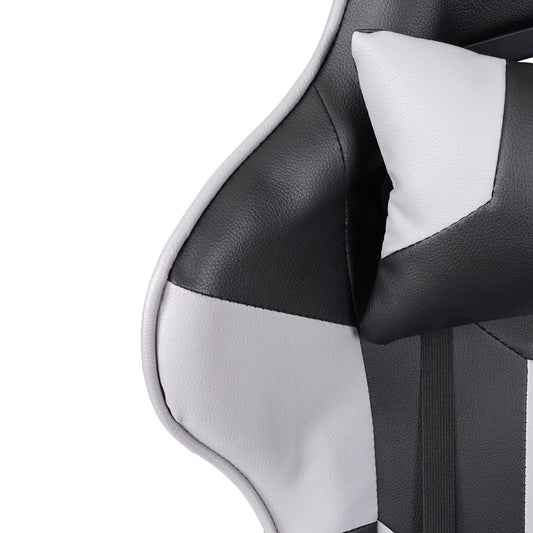 Cosmo Casa - Bureaustoel - Gaming - Kunstleer - Zwart & Grijs