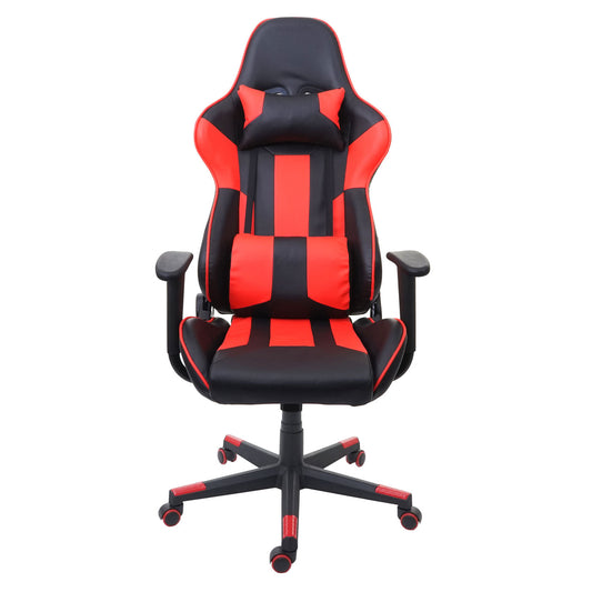 Cosmo Casa - Bureaustoel - Gaming - Kunstleer - Zwart & Rood
