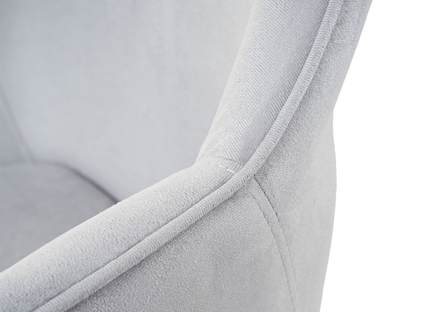 Cosmo Casa - Bureaustoel - Retro - Fluweel - Grijs