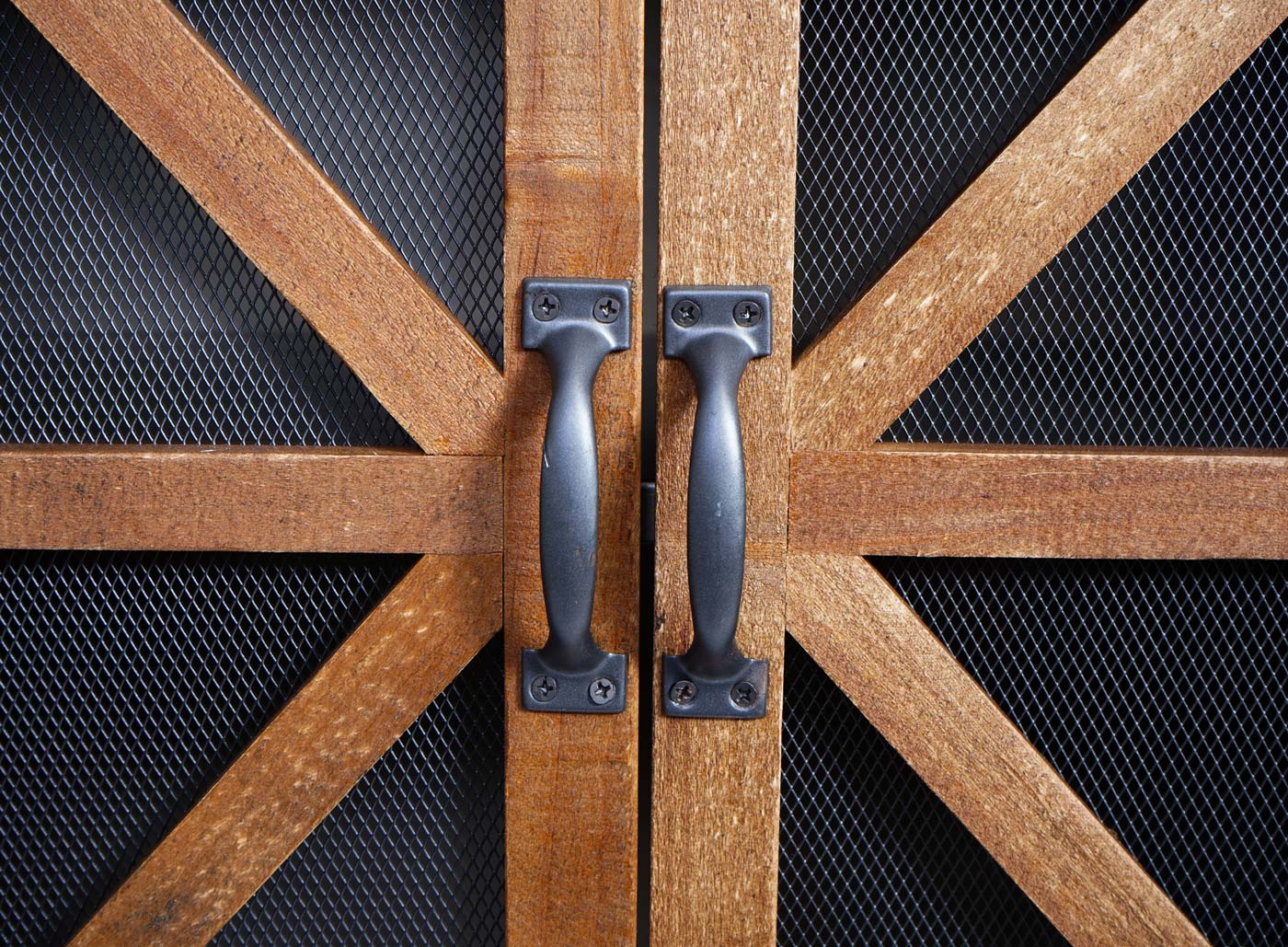 Cosmo Casa - Sideboard - Industrieel - Hout & Metaal - Bruin-Zwart - 80×126×38 cm