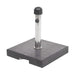 Cosmo Casa - Parasolstandaard - Paraplubak - Graniet - Zwart - Vierkant - 24 kg