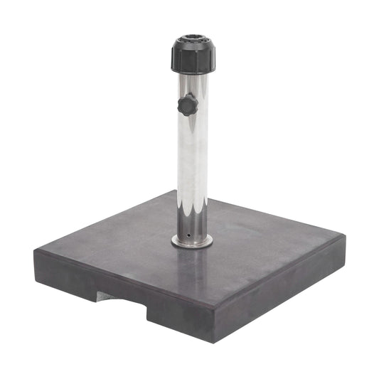 Cosmo Casa - Parasolstandaard - Paraplubak - Graniet - Zwart - Vierkant - 24 kg