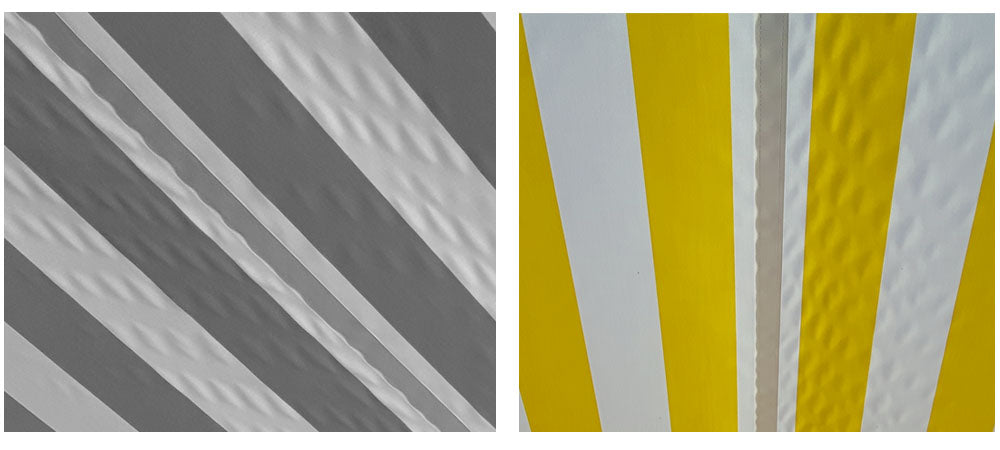 Cosmo Casa - Elektrisch cassettescherm - Volledige cassettevolant - Polyester - Geel/wit - 4,5 x 3 m