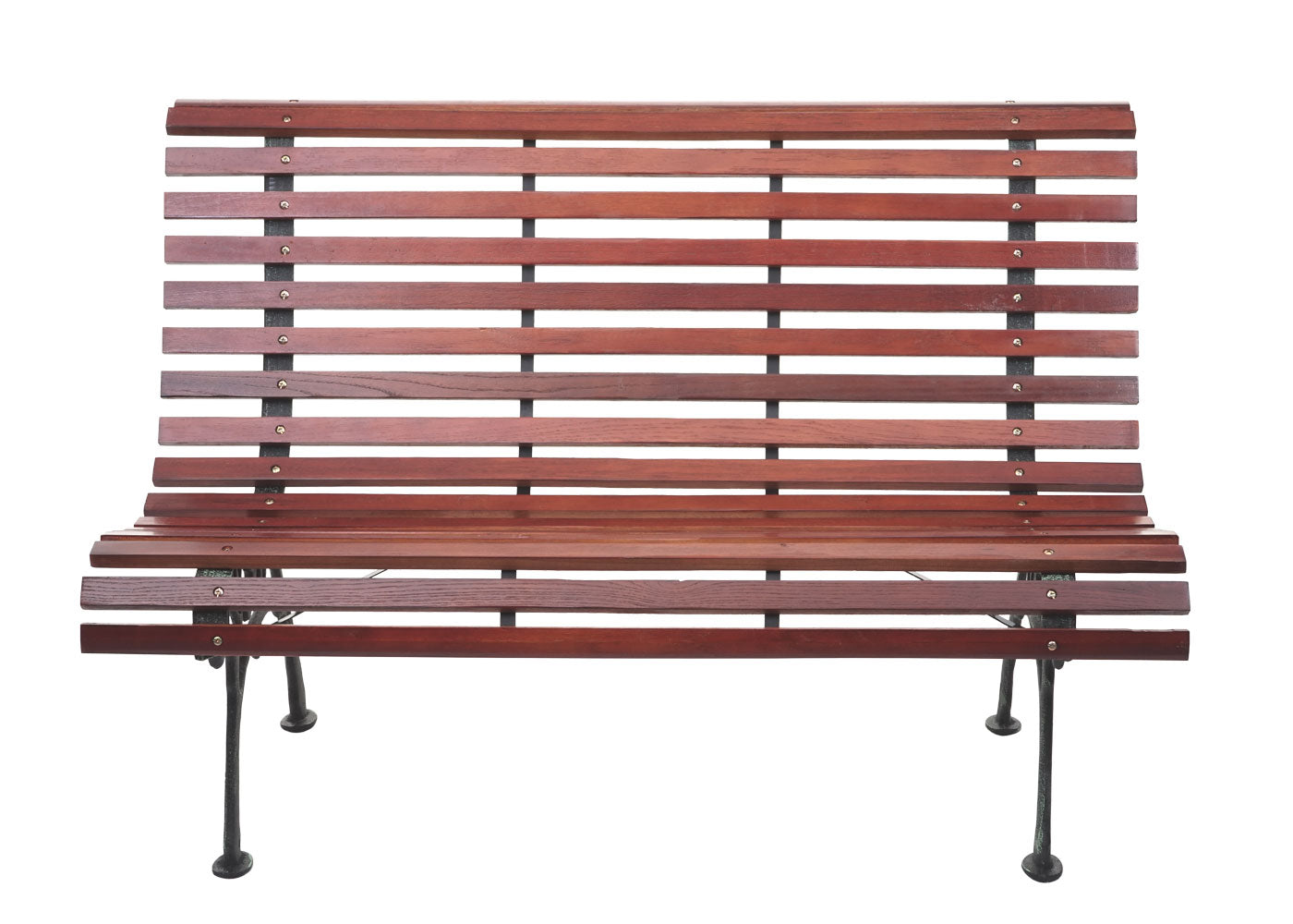 Cosmo Casa - Tuinbank - Parkbank - Hout & Gietijzer - Bruin - 122 cm - 22 kg