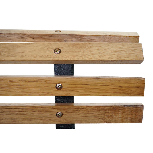 Cosmo Casa - Tuinbank - Park - Hout & Gietijzer - Lichtbruin - 122 cm - 22 kg