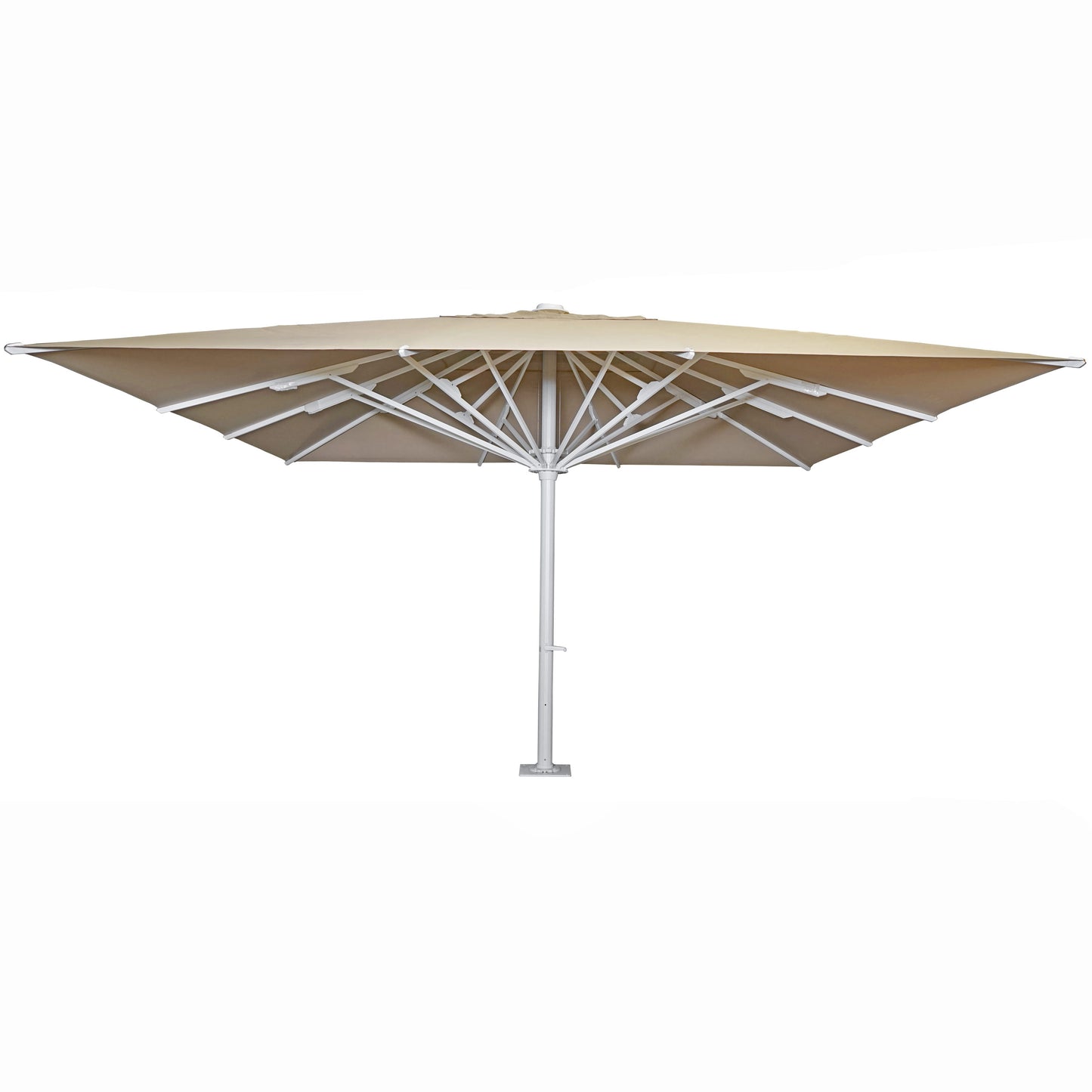 Cosmo Casa - Restaurantparasol - XXL - Polyester & Aluminium - Beige - 5×5 m (Ø 7,2 m) - 75 kg