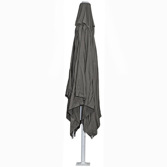 Cosmo Casa - Restaurantparasol - XXL - Polyester & Aluminium - Antraciet - 5×5 m (Ø 7,2 m) - 75 kg