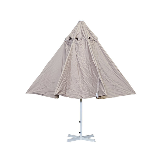 Cosmo Casa - Parasol - Zonder voet - Polyester & Aluminium - Crème-Beige - 5 m
