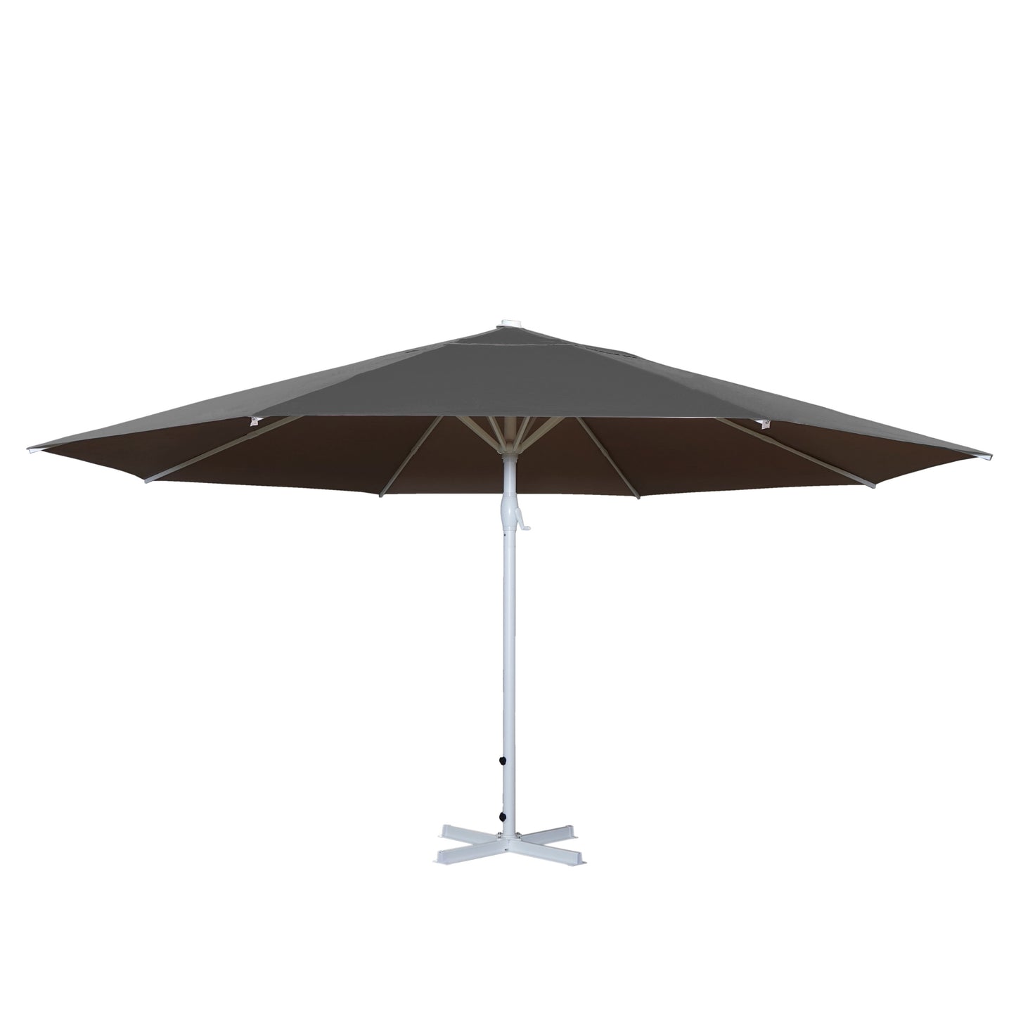 Cosmo Casa - Parasol - Zonder voet - Polyester & Aluminium - Antraciet - 5 m