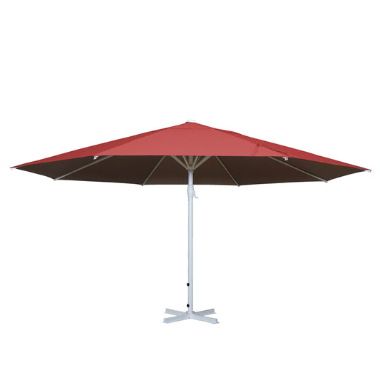 Cosmo Casa - Parasol - Zonder voet - Polyester & Aluminium - Rood - 5 m