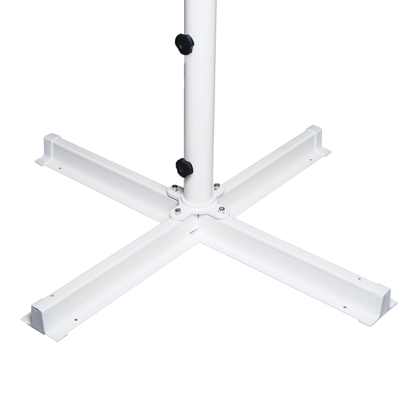 Cosmo Casa - Parasol - Zonder voet - Polyester & Aluminium - Rood - 5 m