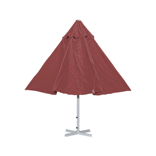 Cosmo Casa - Parasol - Zonder voet - Polyester & Aluminium - Rood - 5 m