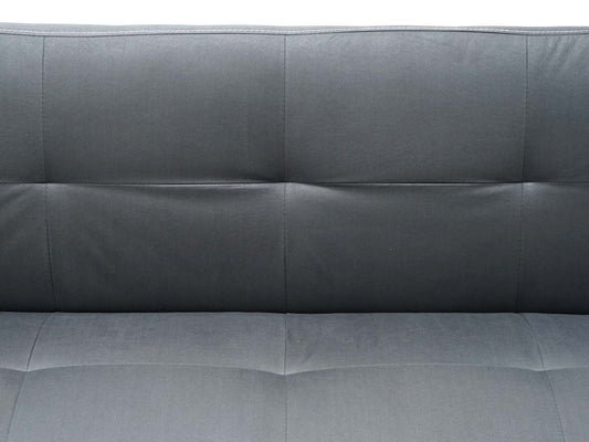 Cosmo Casa - 3-zitsbank - Slaapbank - Textiel - Grijs - 195 cm