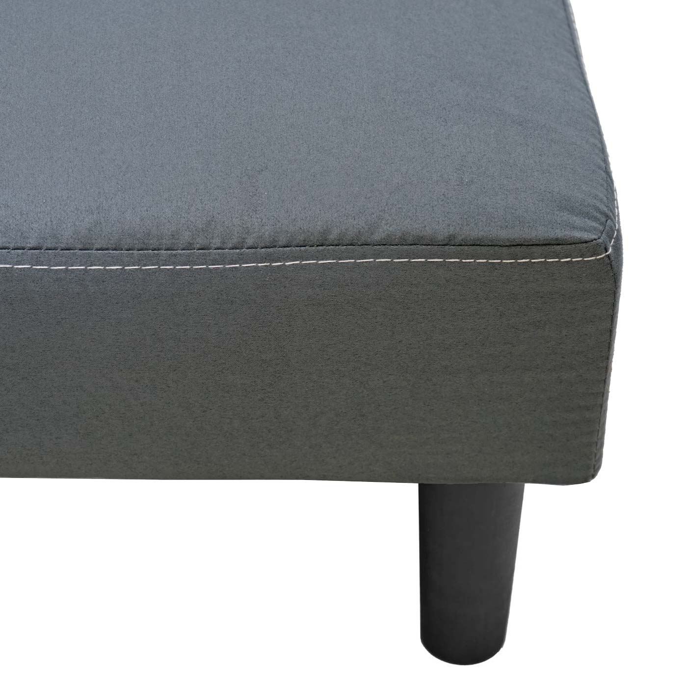 Cosmo Casa - 3-zitsbank - Slaapbank - Textiel - Grijs - 195 cm