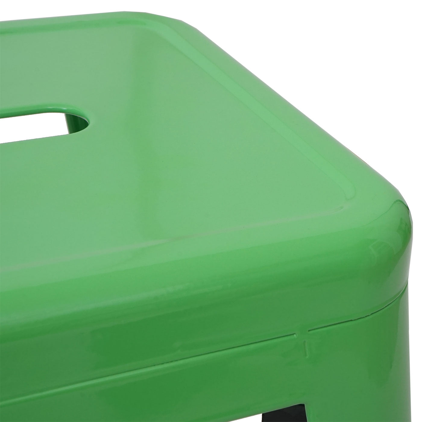 Cosmo Casa - Set van 4 Barkrukken - Stapelbaar - Metaal - Groen