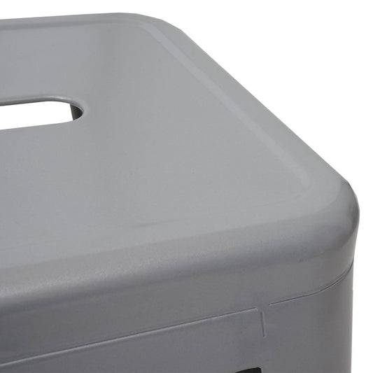 Cosmo Casa - Set van 4 Krukken - Stapelbaar - Metaal - Grijs