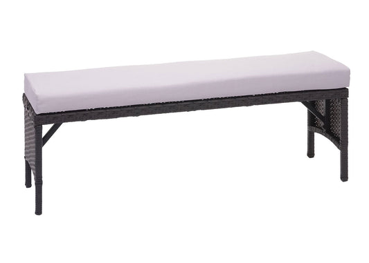 Cosmo Casa - Polyrotanset - Lounge - Polyrotan - Zwart & Lichtgrijs - 2×2-zits