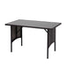 Cosmo Casa - Eettafel - Horeca - Polyrotan - Zwart - 112×60 cm