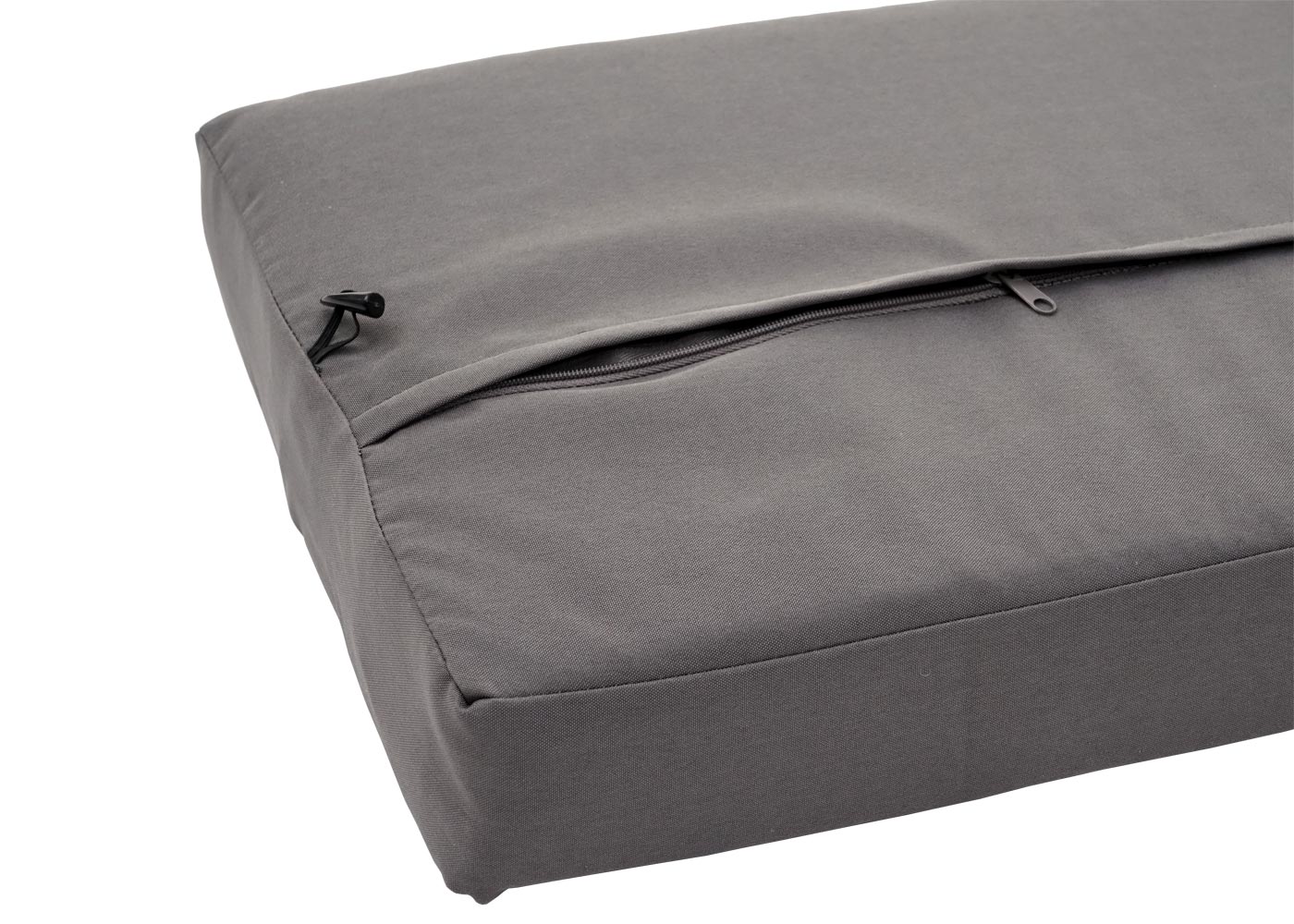 Cosmo Casa - Bank - Lounge - Polyrotan - Grijs & Donkergrijs - 112 cm