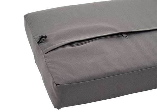 Cosmo Casa - Bank - Lounge - Polyrotan - Grijs & Donkergrijs - 112 cm