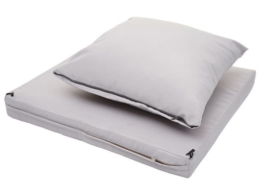 Cosmo Casa - Fauteuil - Lounge - Polyrotan - Zwart & Lichtgrijs