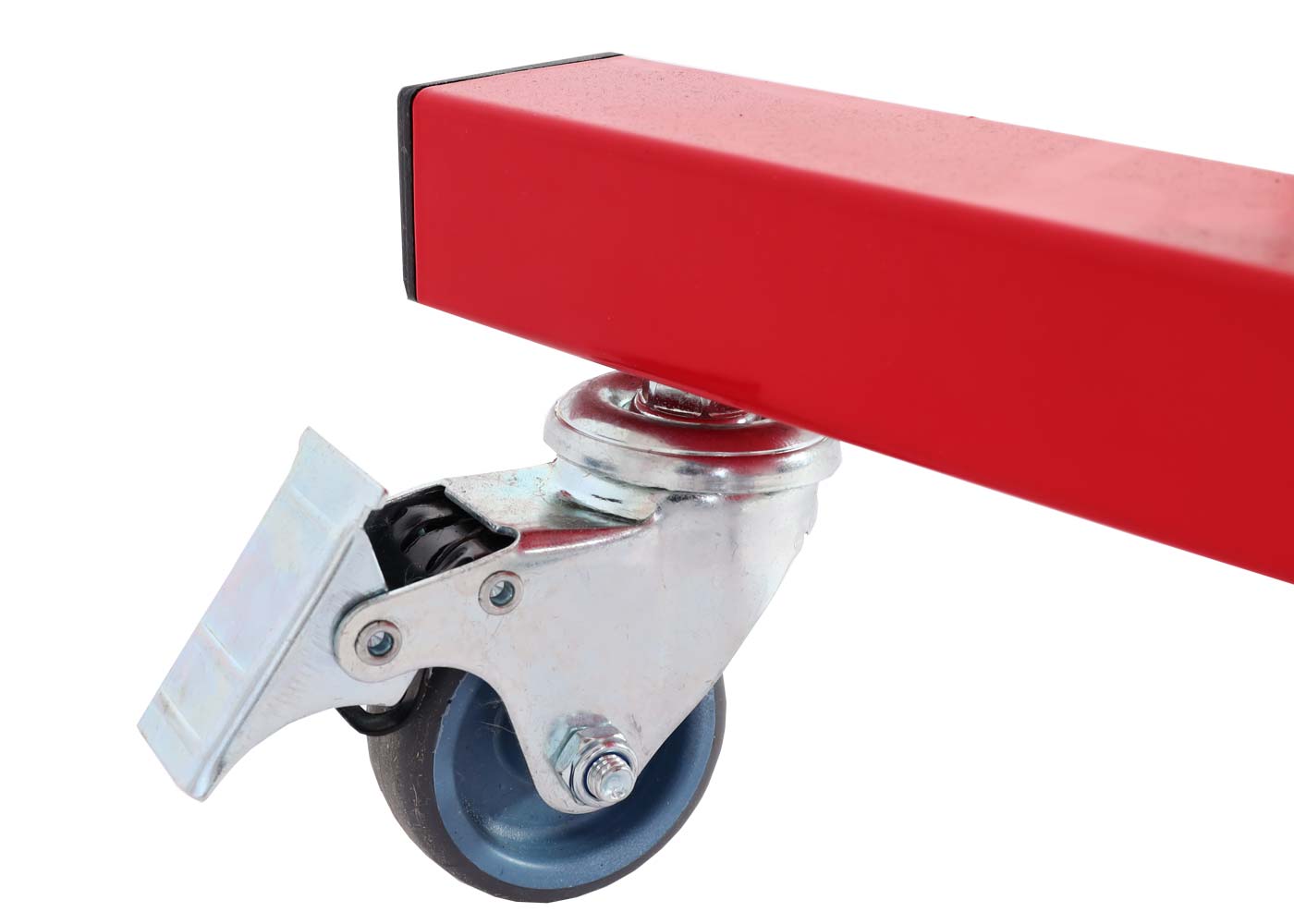 Cosmo Casa - Aluminium Sperrooster - Verrijdbaar Uitschuifbaar - Staal - Rood-Wit - 110x60-500cm