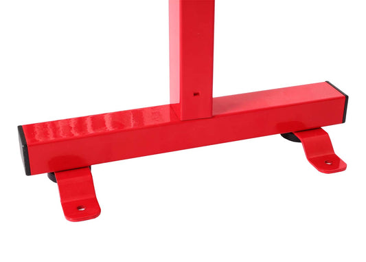 Cosmo Casa - Aluminium Sperrooster - Verrijdbaar Uitschuifbaar - Staal - Rood-Wit - 110x60-500cm