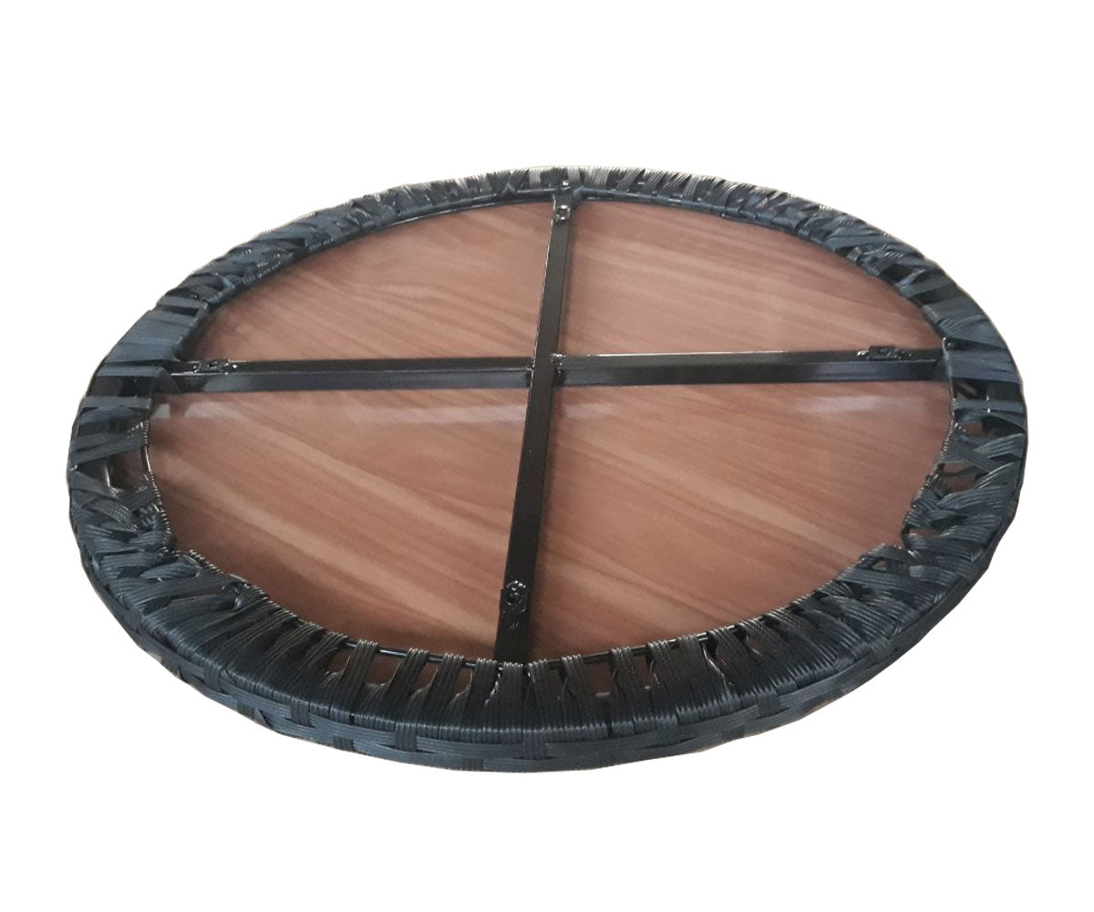 Cosmo Casa - Balkonset - Zitset - Polyrotan - Antraciet & Crème