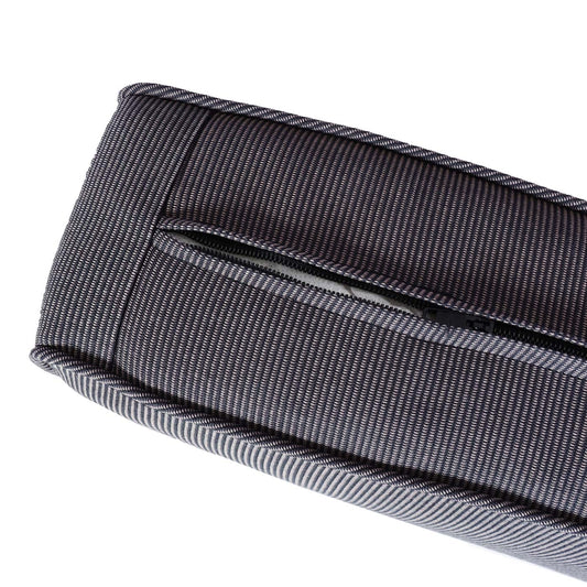 Cosmo Casa - Tuinset – Zitgroep Loungeset - Acaciahout & Halfrond Rotan - Antraciet - Grijze Kussens