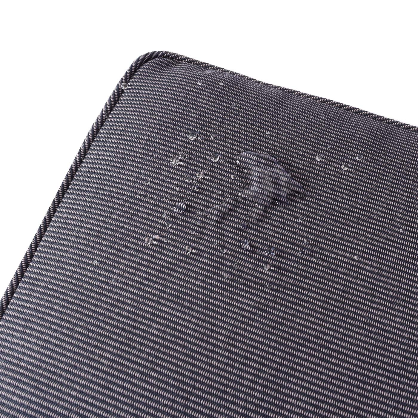 Cosmo Casa - Tuinset – Zitgroep Loungeset - Acaciahout & Halfrond Rotan - Antraciet - Grijze Kussens