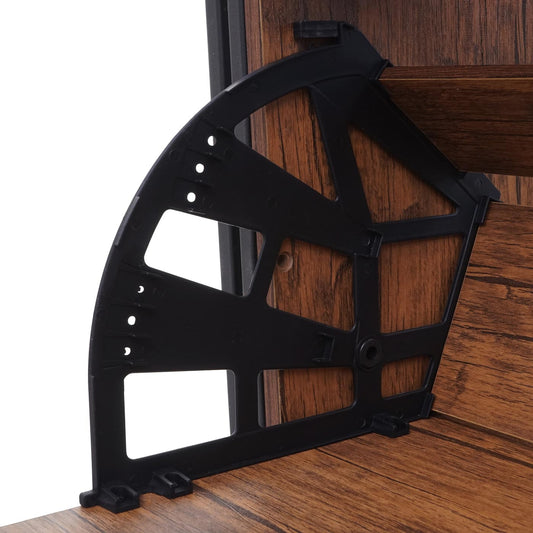 Cosmo Casa - Schoenenrek - Kast - Hout - Wilde eiken look - 122×77×29 cm